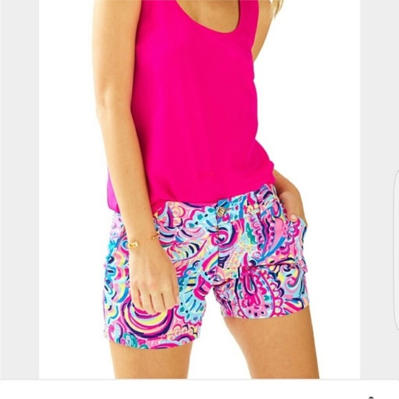 Rare Lily Pulitzer Psychedelic Sunshine Callahan Shorts Womens Size 2 - Picture 3 of 9